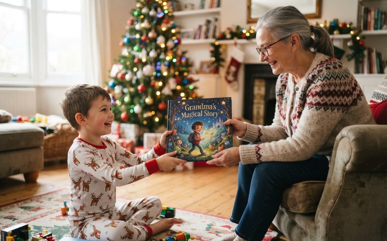 Personalised book for a grandson or granddaughter: 12 stories they'll treasure