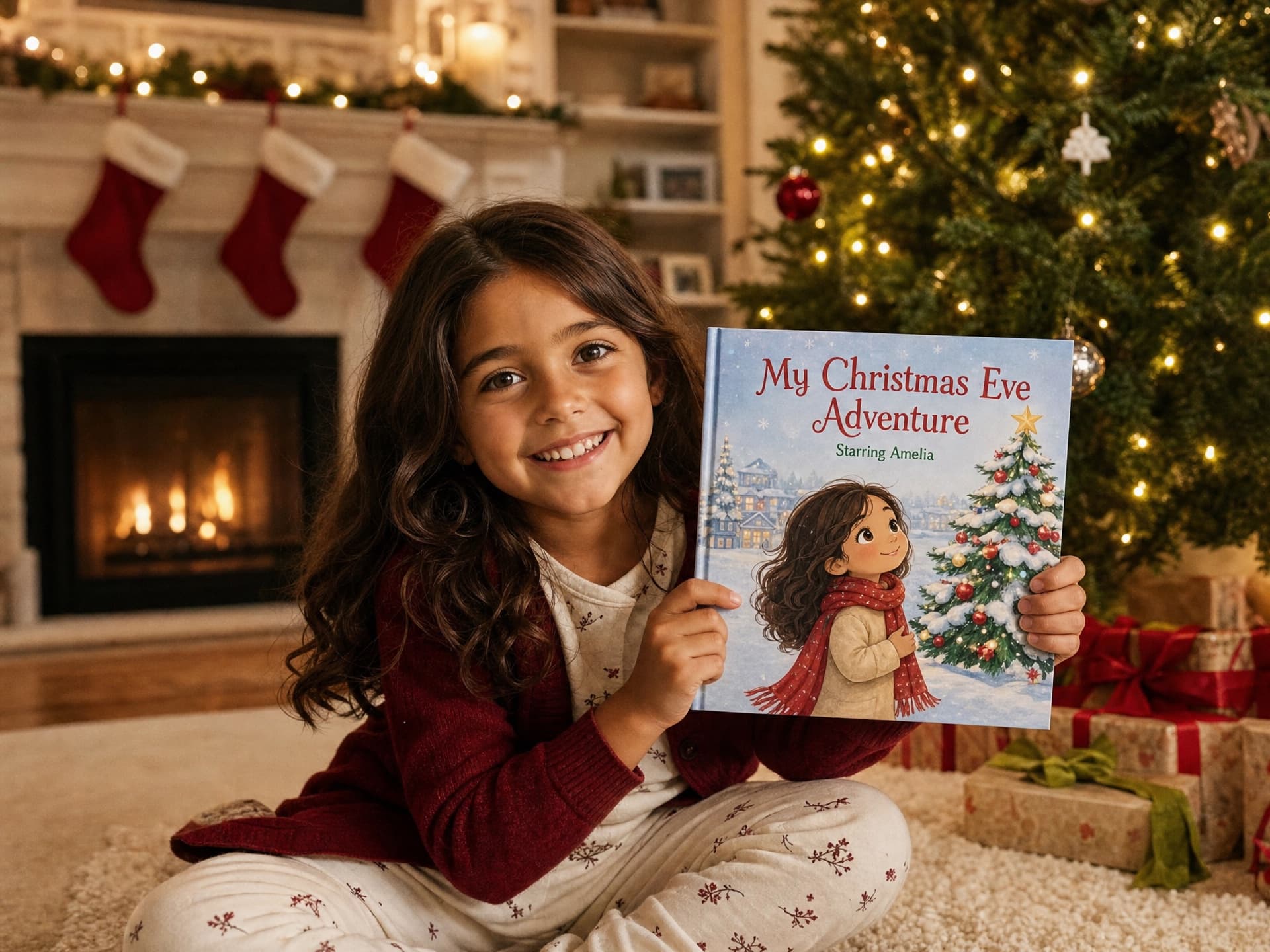 A personalised Christmas storybook under the tree. — personalised children's storybook