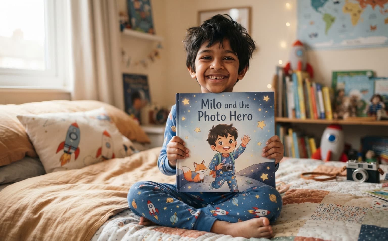 From bedtime idea to a story in a minute. — personalised children's storybook