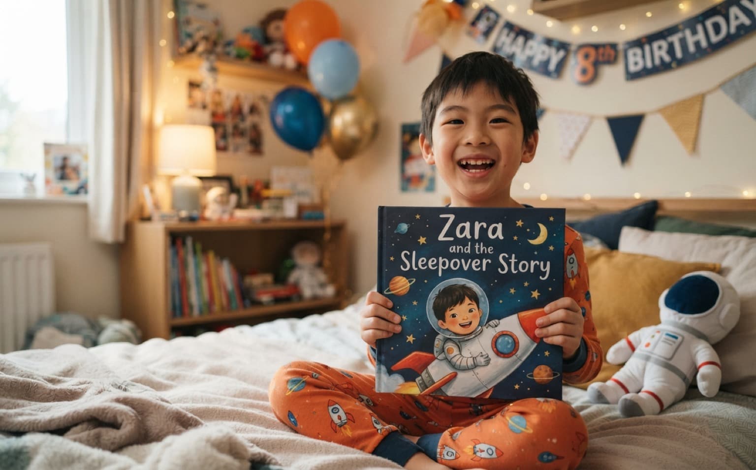 An eighth birthday story, for a confident reader. — personalised children's storybook