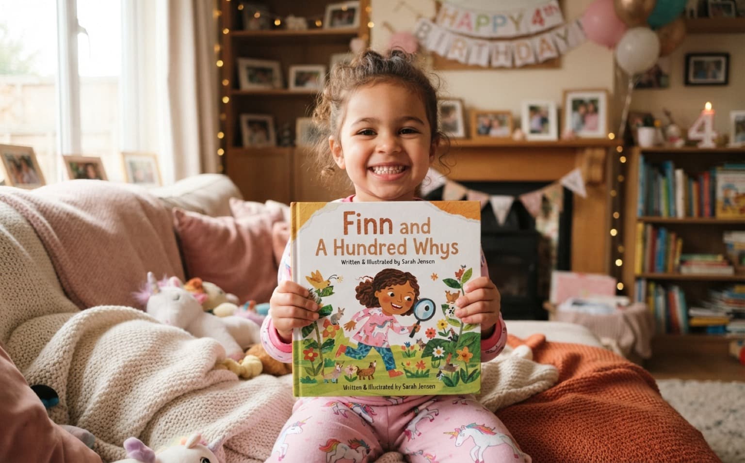 A fourth birthday story, bursting with 'why'. — personalised children's storybook