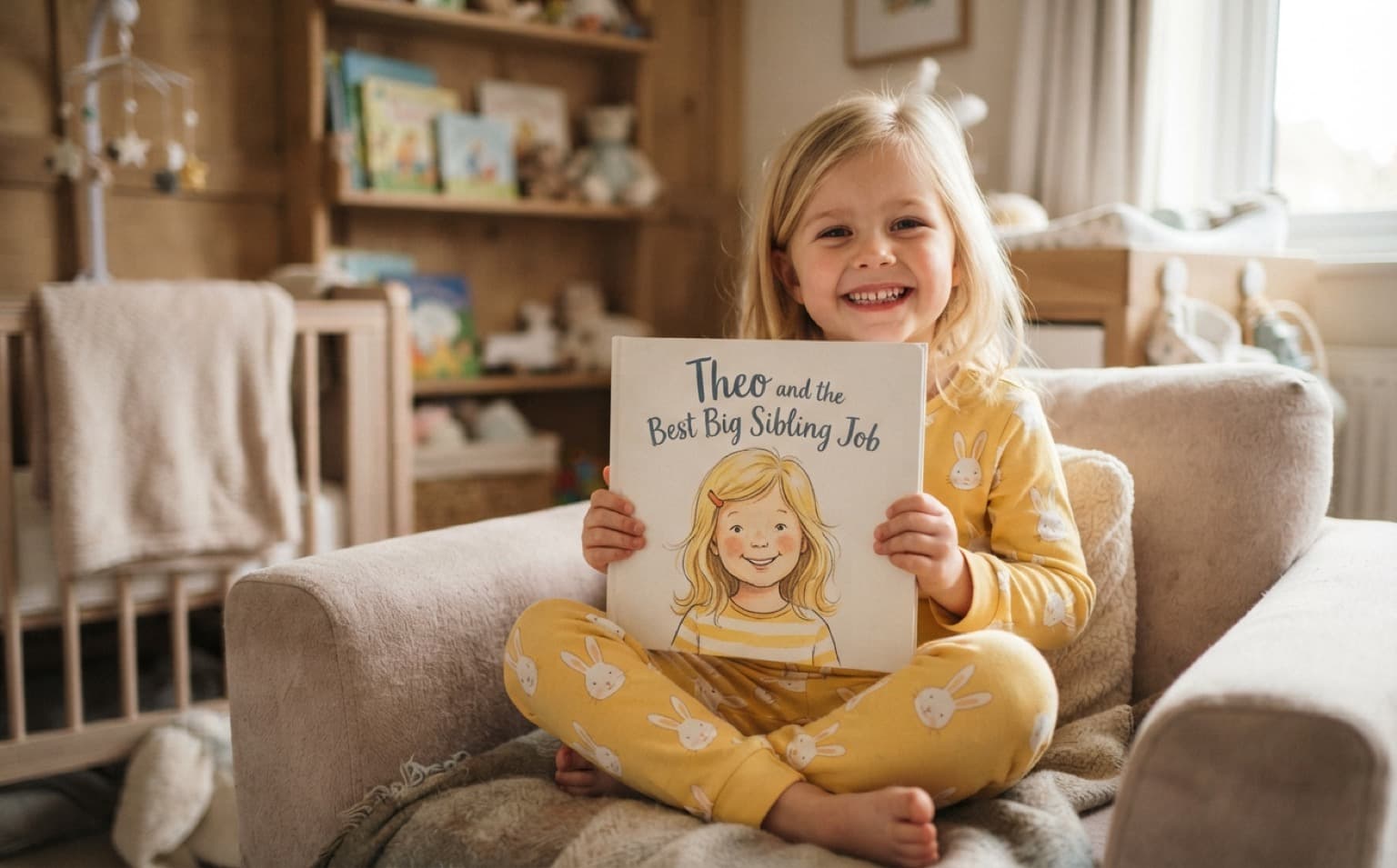 A new sibling story — becoming a big brother or sister. — personalised children's storybook