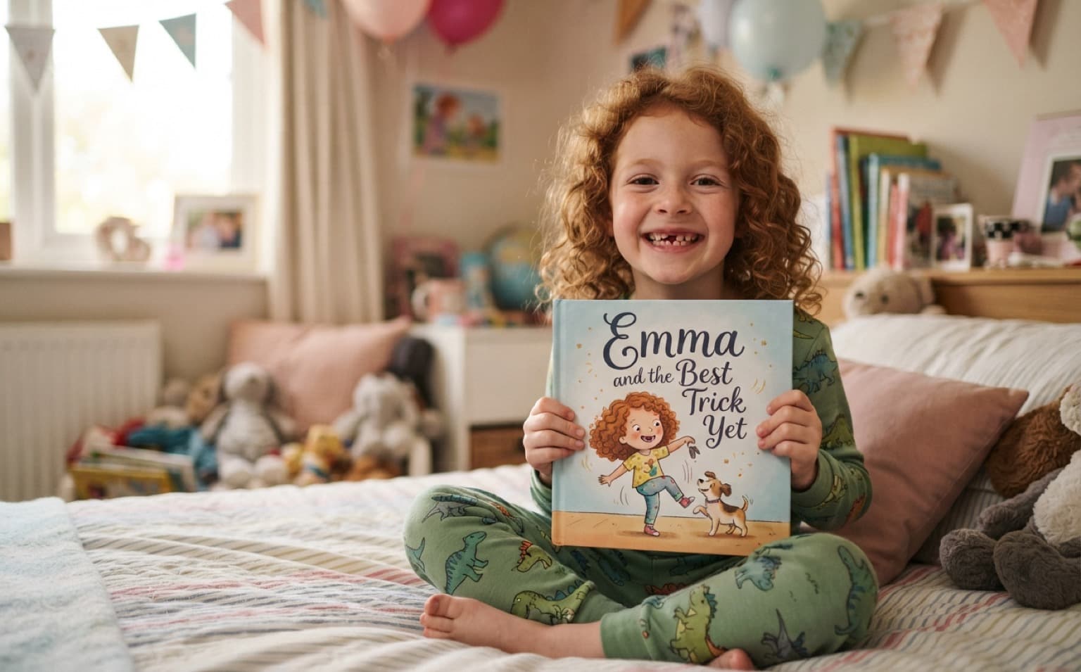 A seventh birthday story, for real hobbies and real jokes. — personalised children's storybook