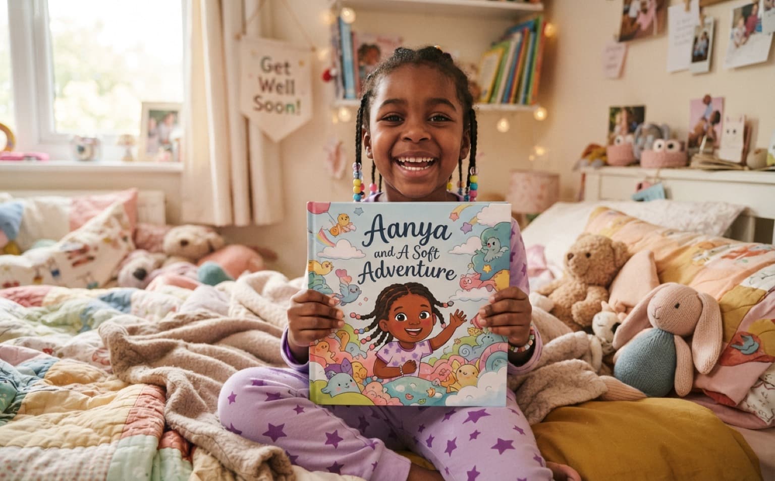 A gentle get-well-soon story for a poorly child. — personalised children's storybook