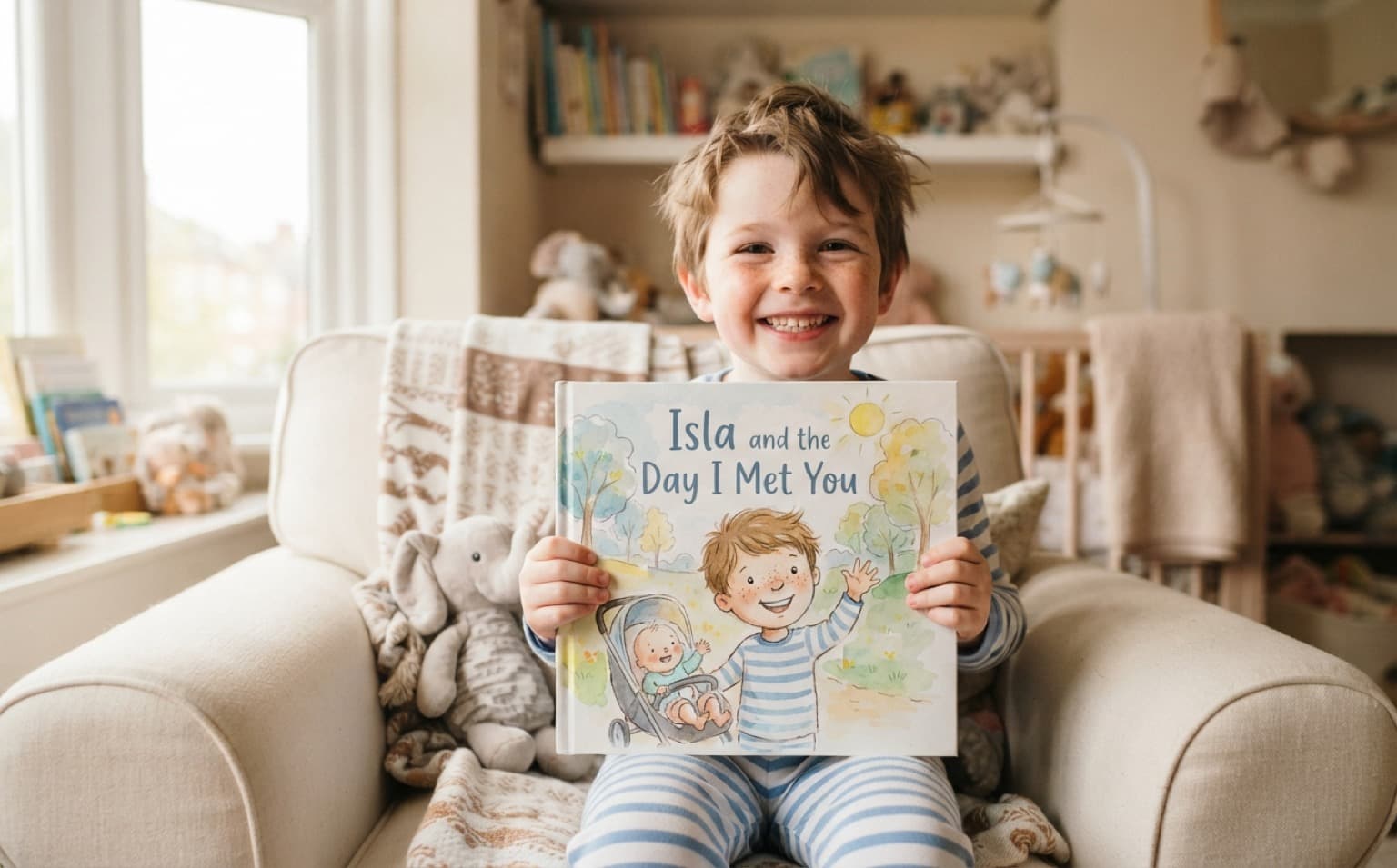 Welcoming a new baby, one gentle story at a time. — personalised children's storybook