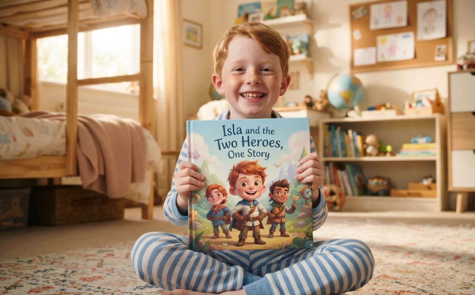 A storybook gift for twins — two heroes, one story. — personalised children's storybook