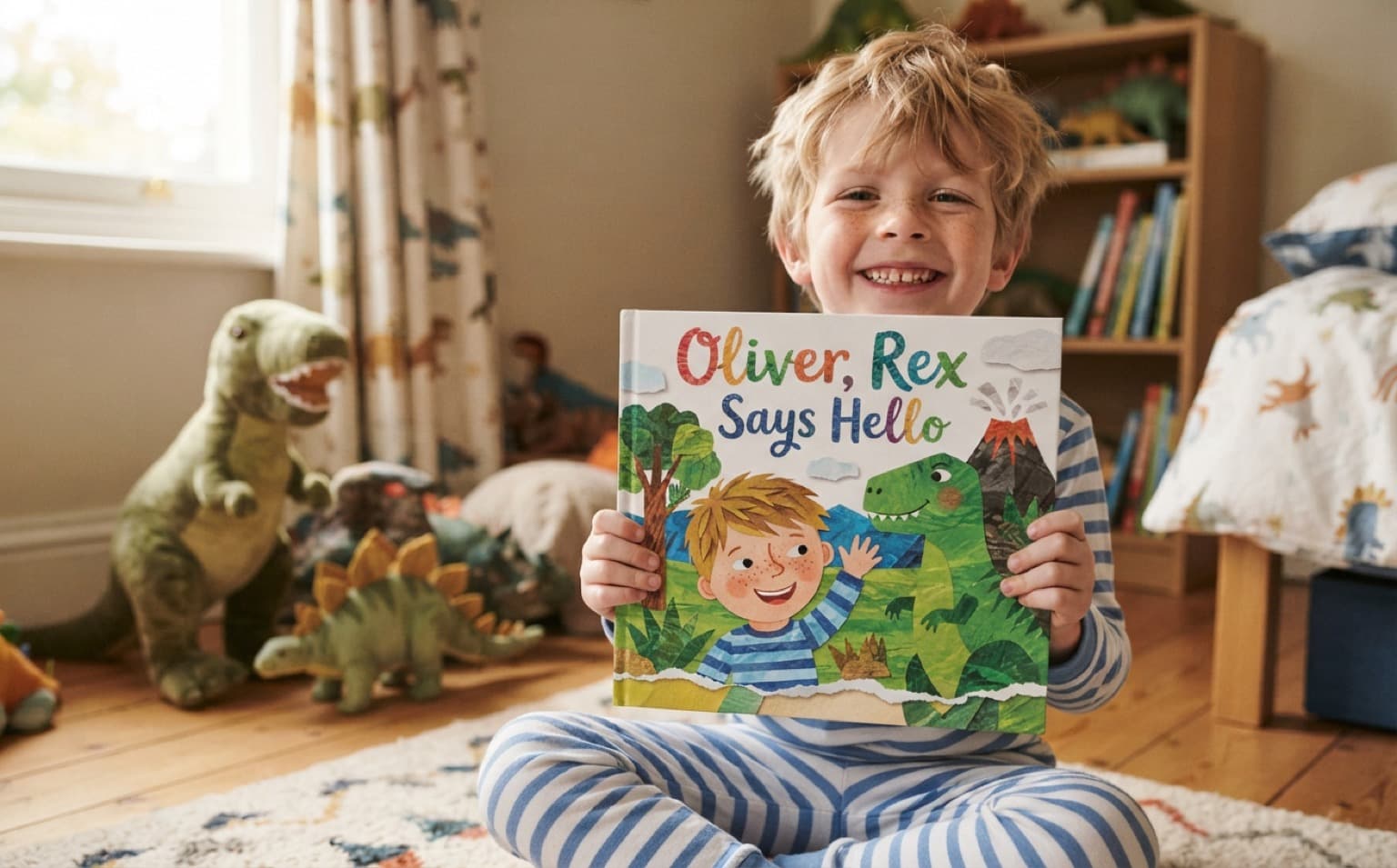 Dinosaur Stories for 4-Year-Olds — personalised dinosaur storybook for age 4