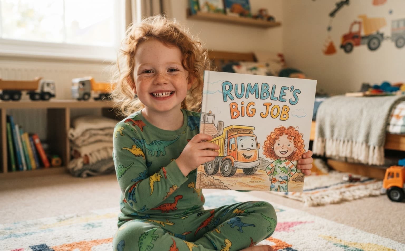 Truck Stories for 3-Year-Olds — personalised truck storybook for age 3