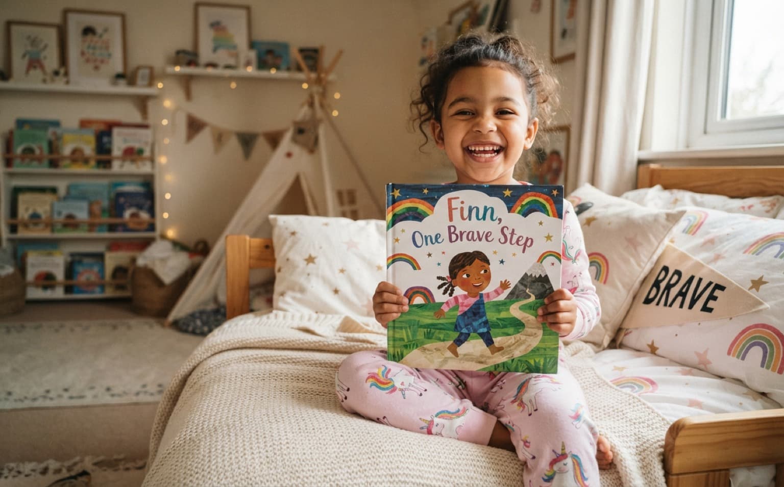 Bravery stories, one small brave step at a time. — personalised children's storybook