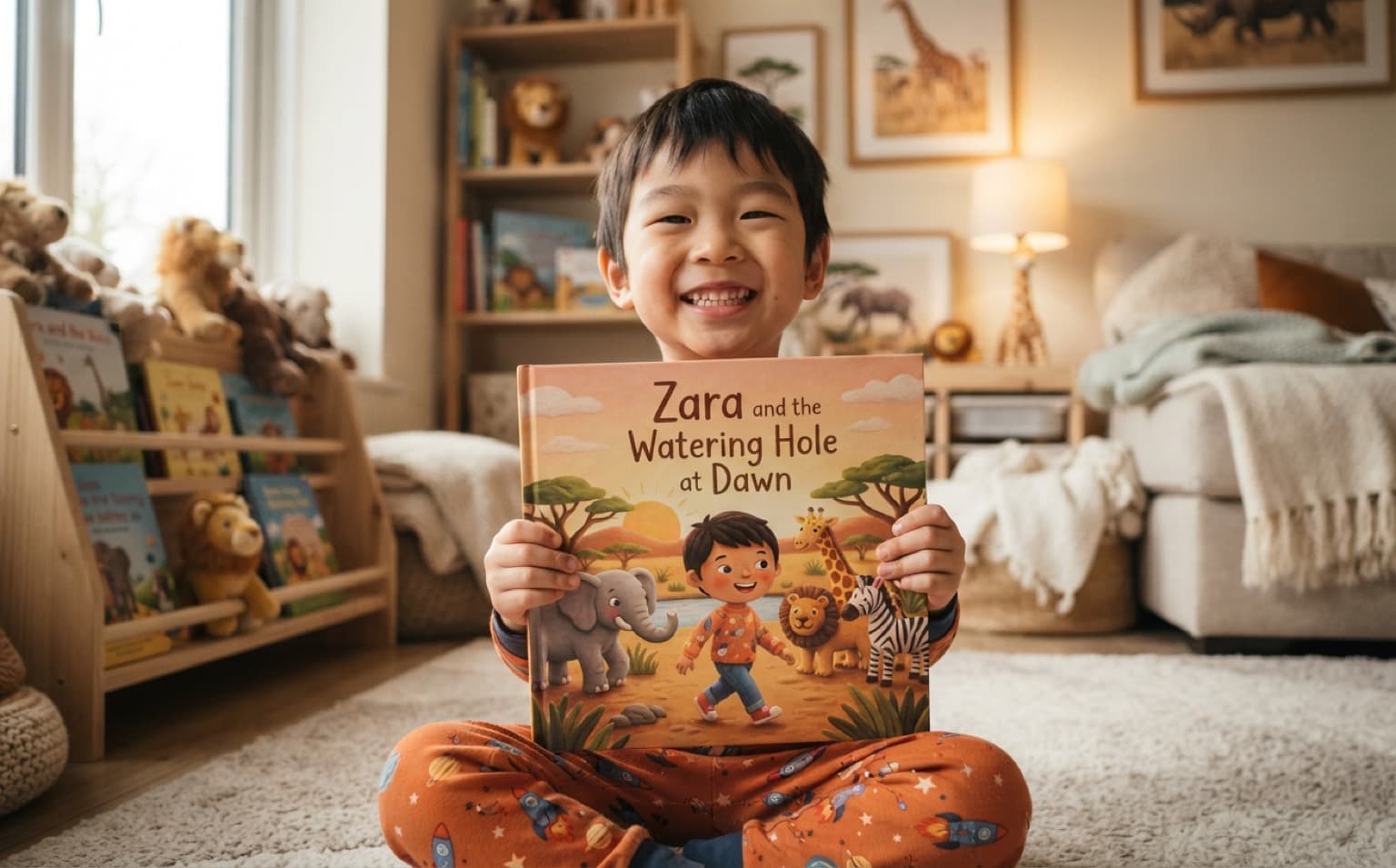 Safari stories, wide open and full of wonder. — personalised children's storybook