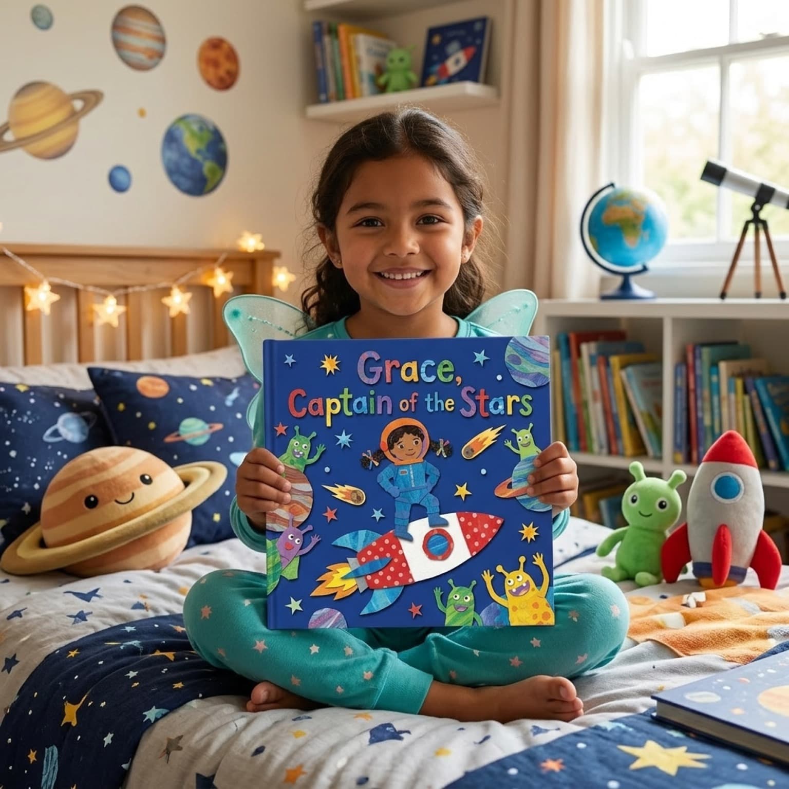 Space stories, blasting off from bedtime. — personalised children's storybook
