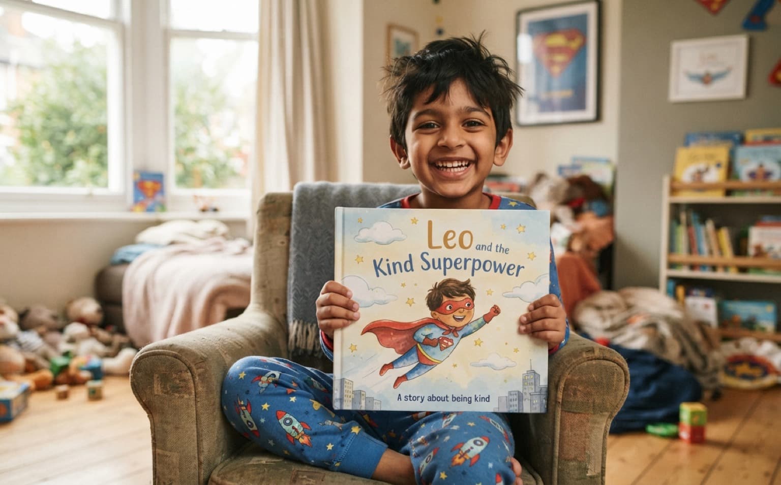 Superhero stories, powered by kindness. — personalised children's storybook