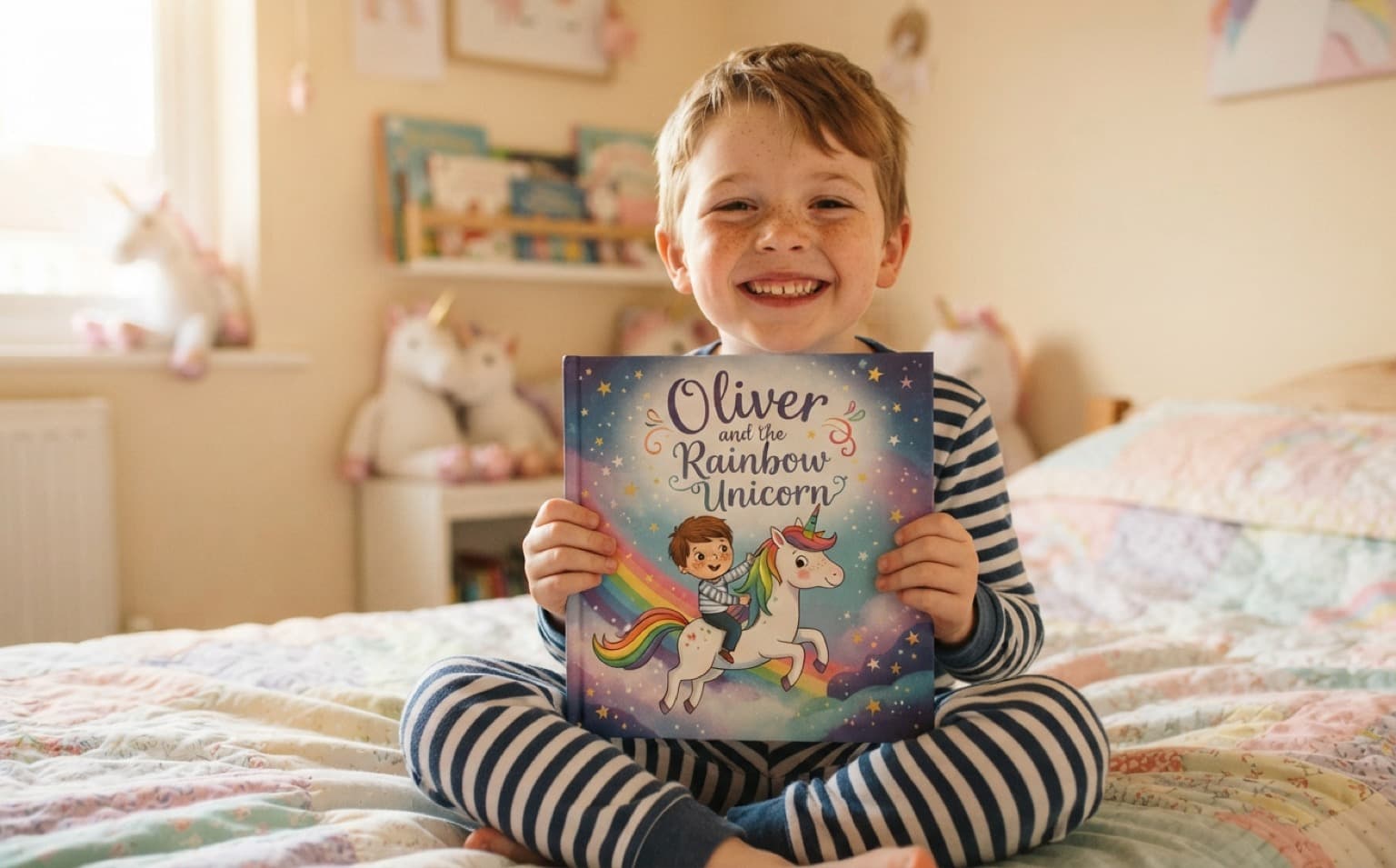 Unicorn stories, sparkling with kindness. — personalised children's storybook