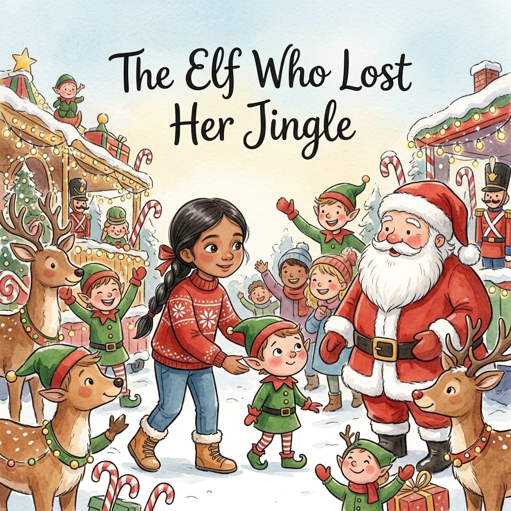 The Elf Who Lost Her Jingle — personalised storybook cover