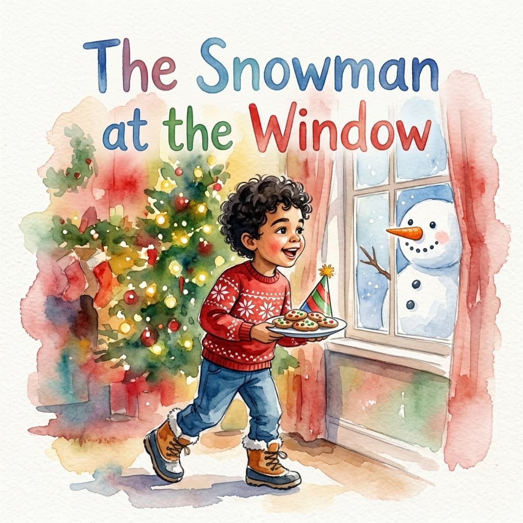 The Snowman at the Window — personalised storybook cover