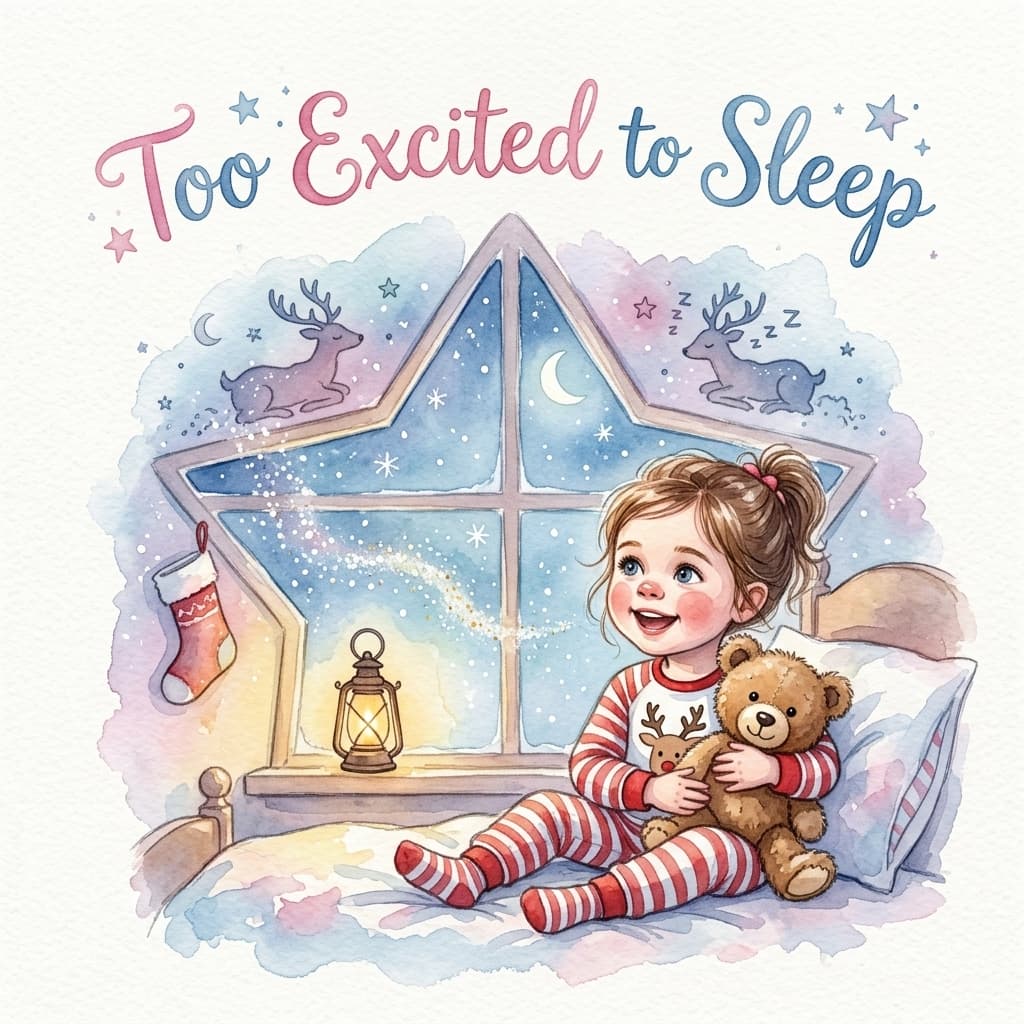 Too Excited to Sleep — personalised storybook cover