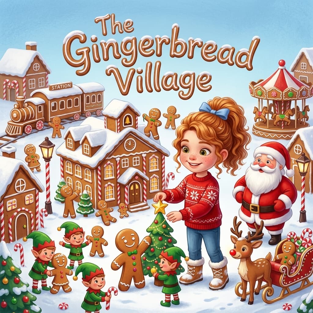 The Gingerbread Village — personalised storybook cover