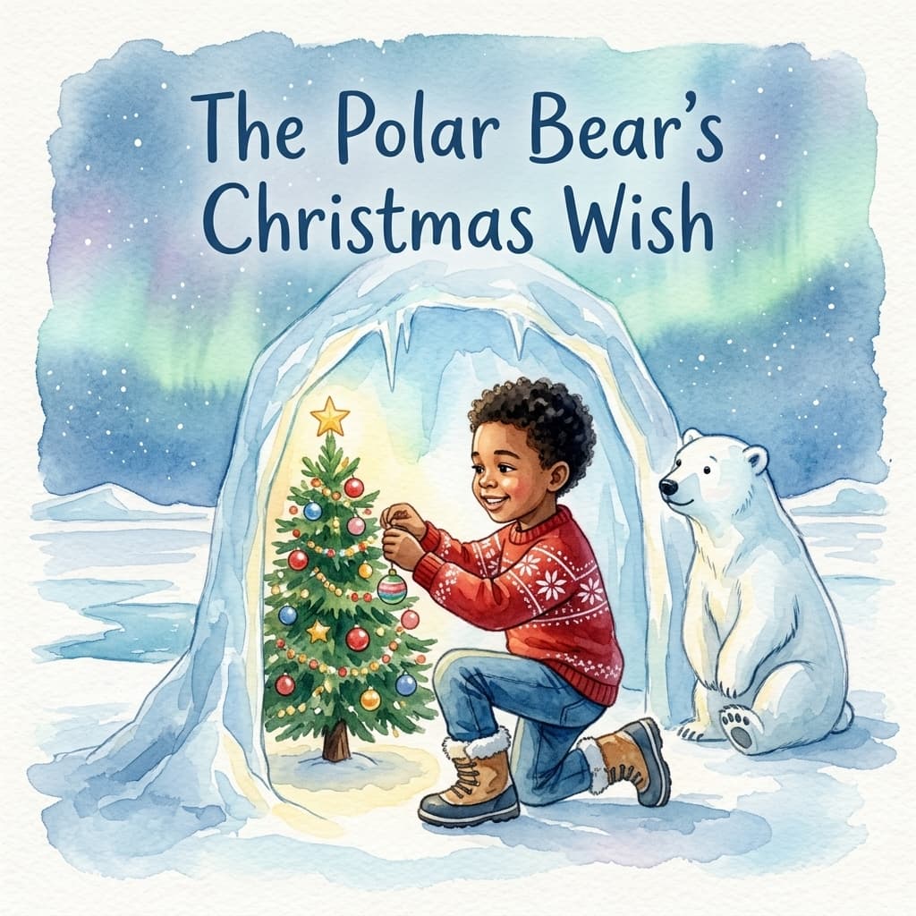The Polar Bear's Christmas Wish — personalised storybook cover