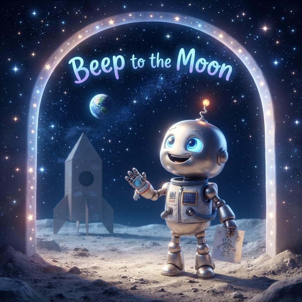 The Box Rocket to the Moon — personalised storybook cover