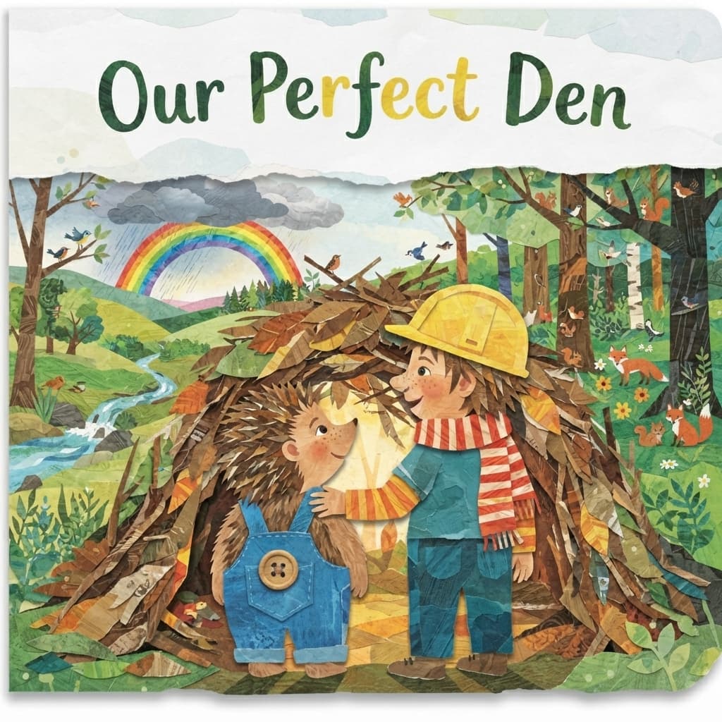 Pip, Pop and the Shared Den — personalised storybook cover