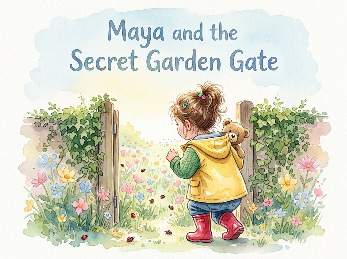 Maya and the Secret Garden Gate — personalised storybook cover