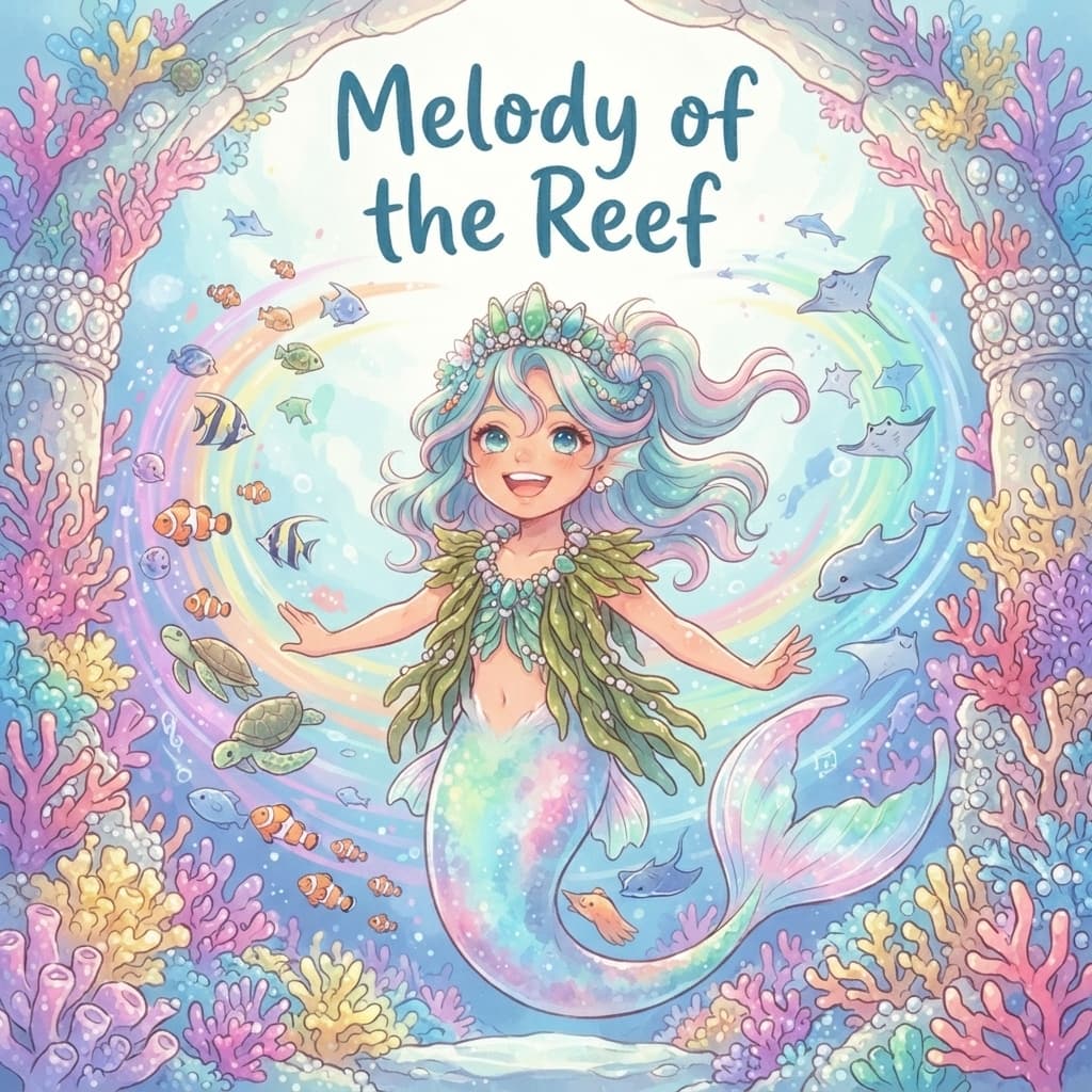 Melody and the Coral Song — personalised storybook cover