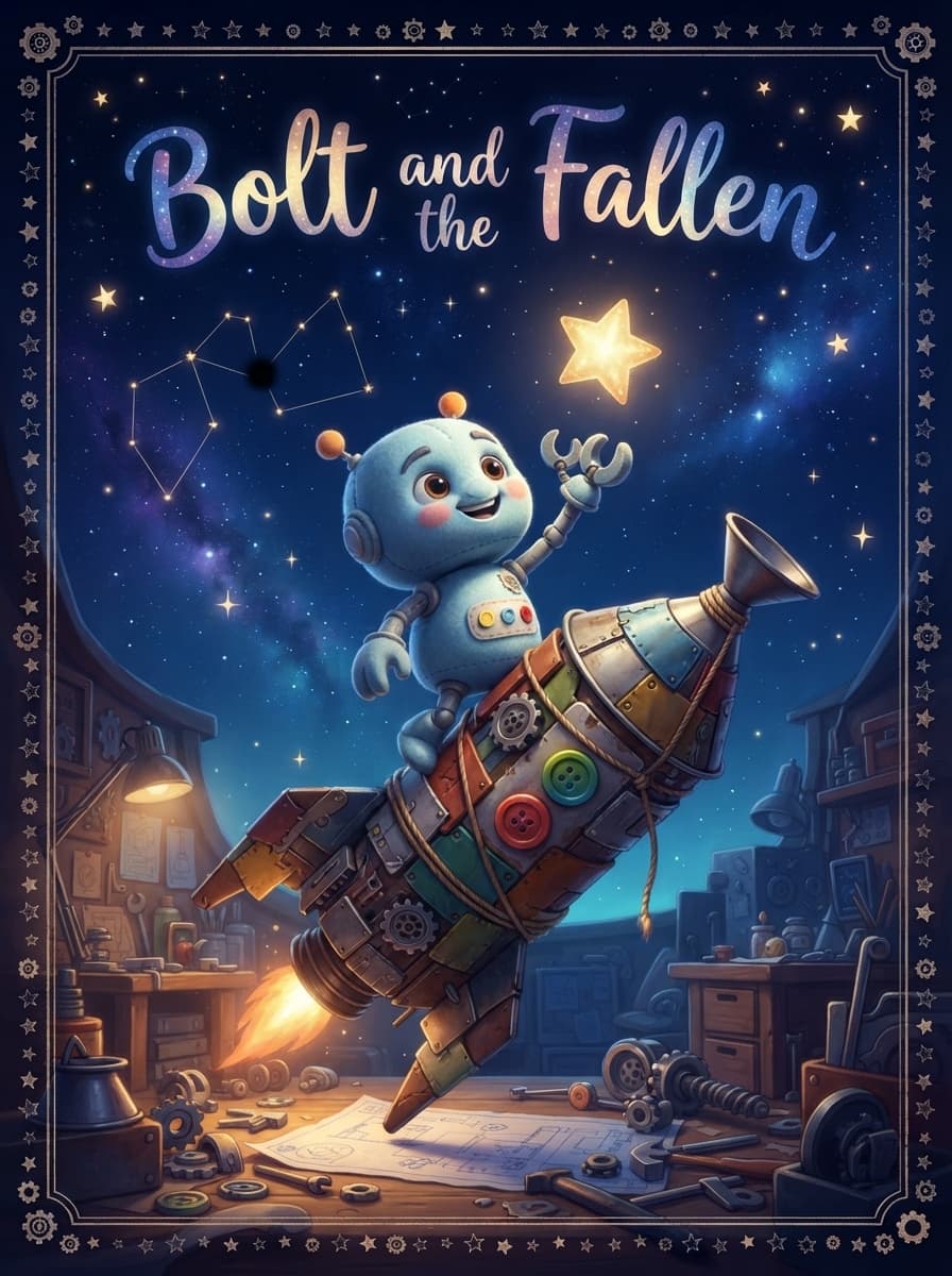Bolt and the Broken Star — personalised storybook cover