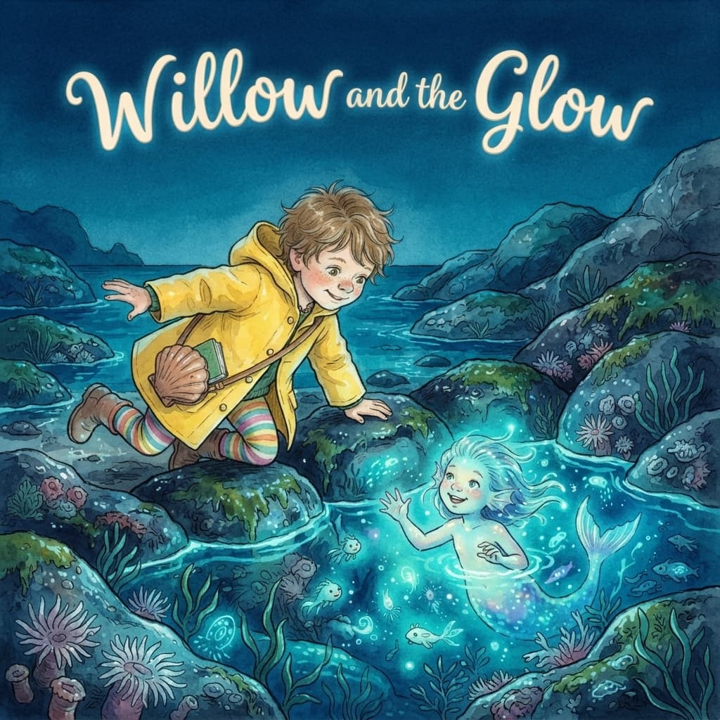 Willow and the Rockpool Mystery — personalised storybook cover